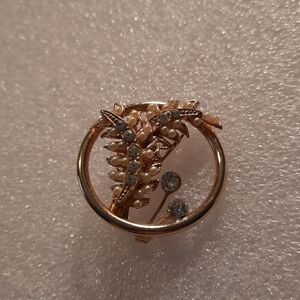 Fashion Brooch with Rhinestones